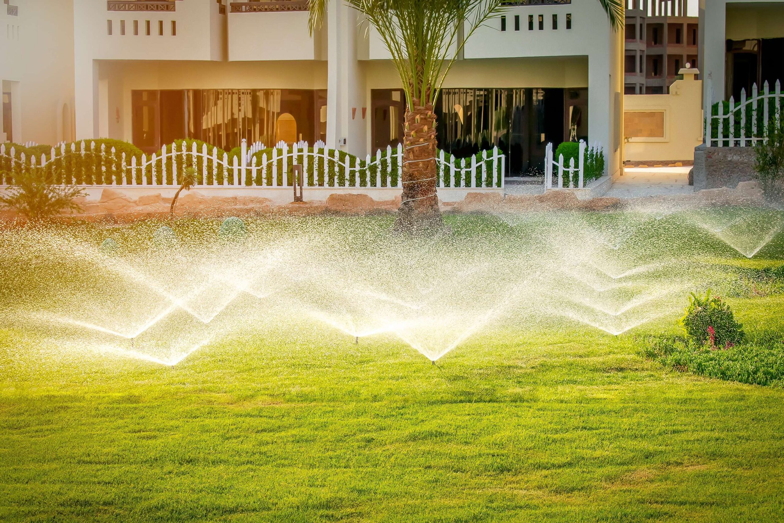 water-sprinkler-spraying-over-green-fresh-grass-la